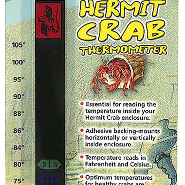 Zoo Med Hermit Crab Thermometer Black 1ea