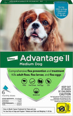 Advantage Ii Dog Meduim Teal 6-Pack