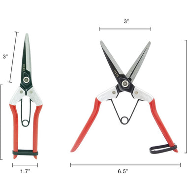 3-inch Long Blade Carbon Steel Thinning Shear w/wishbone spring