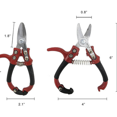 Stem Clipper 1-inch blade, 5.5-inches Long, Hand Guard