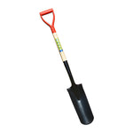 14.5-inch Irrigation spade, wood handle, overall length 43.5-inch, see notes on last page